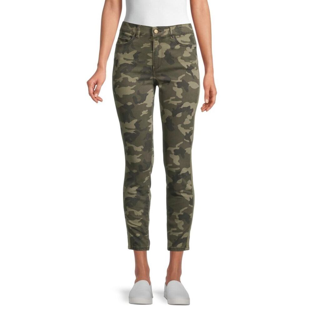 DL1961 Denim Farrow Camo Jeans•26•Skinny High Rise Instasculpt Ankle Side Stripe